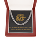 Cuban Link Chain. Happy Father's Day. For Dad. Father. Papa. Super Dad.
