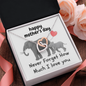 Mother's Day. Never forget I love you. Interlocking Hearts Necklace.