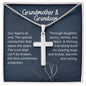 Grandmother & Grandson Necklace. Our Hearts as One. Family bond.