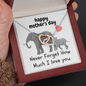Mother's Day. Never forget I love you. Interlocking Hearts Necklace.