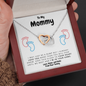 To my Mommy. From your Tummy. Interlocking Hearts.